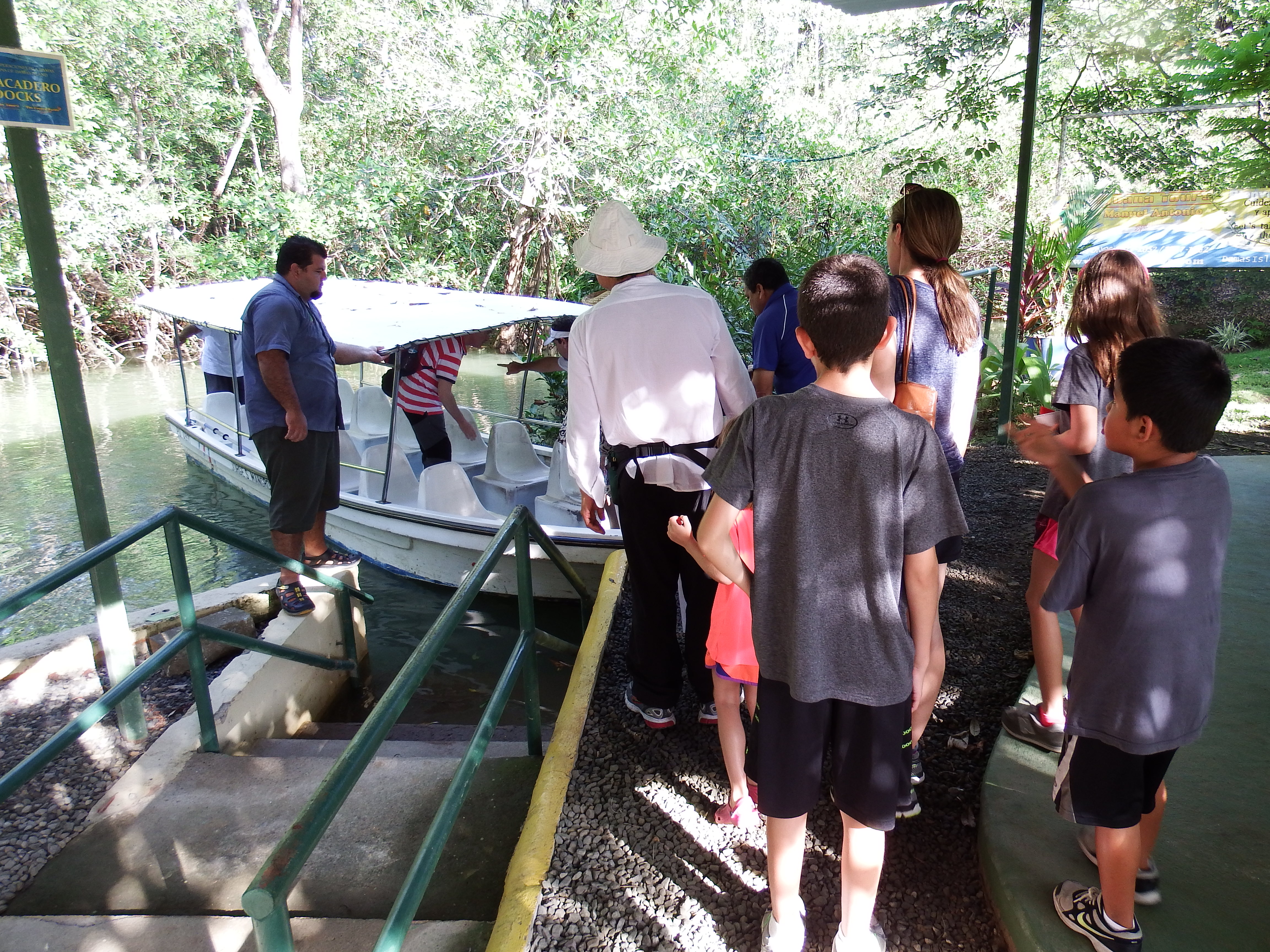 Off into the mangrove!