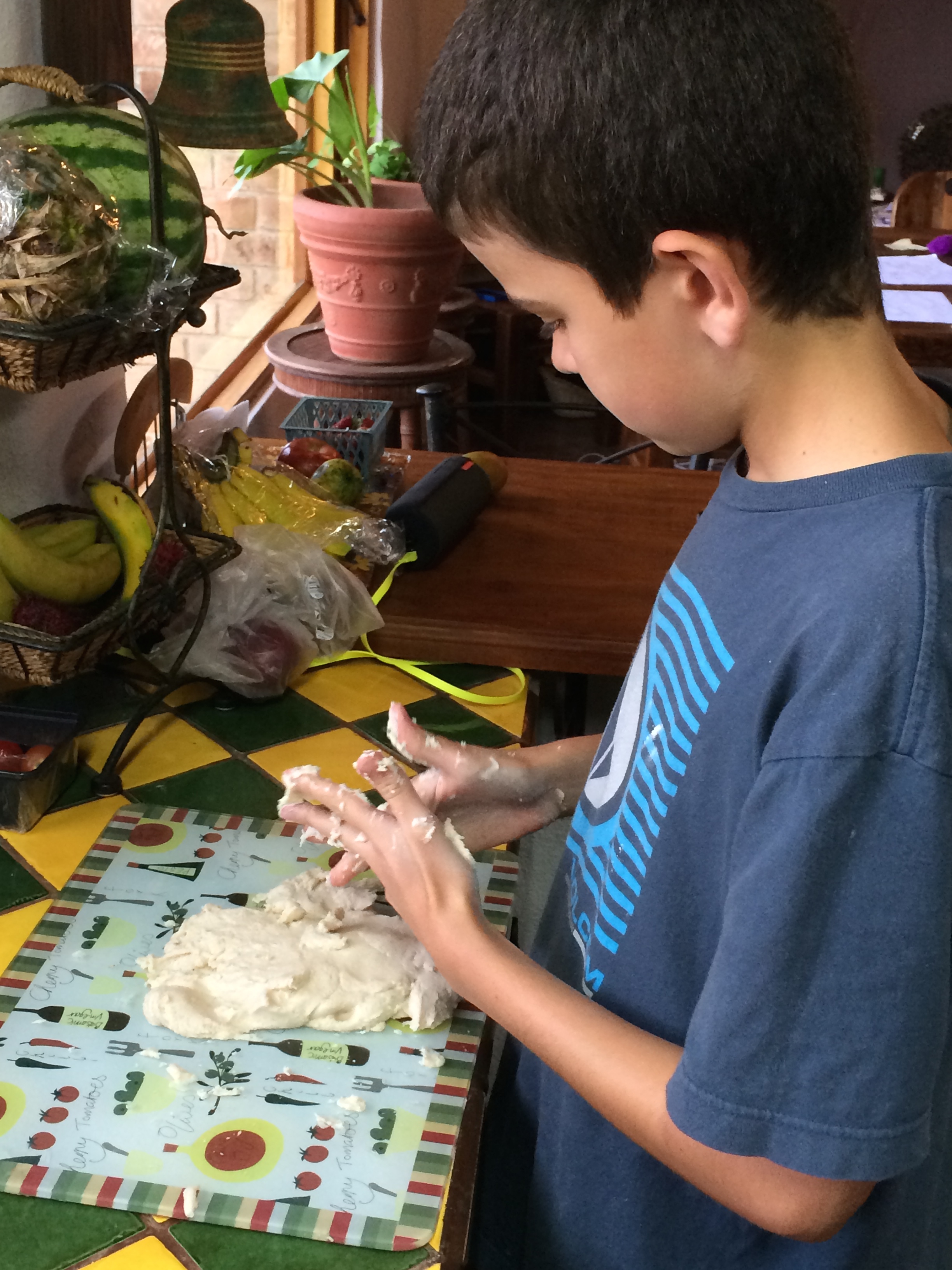 Making salt dough...