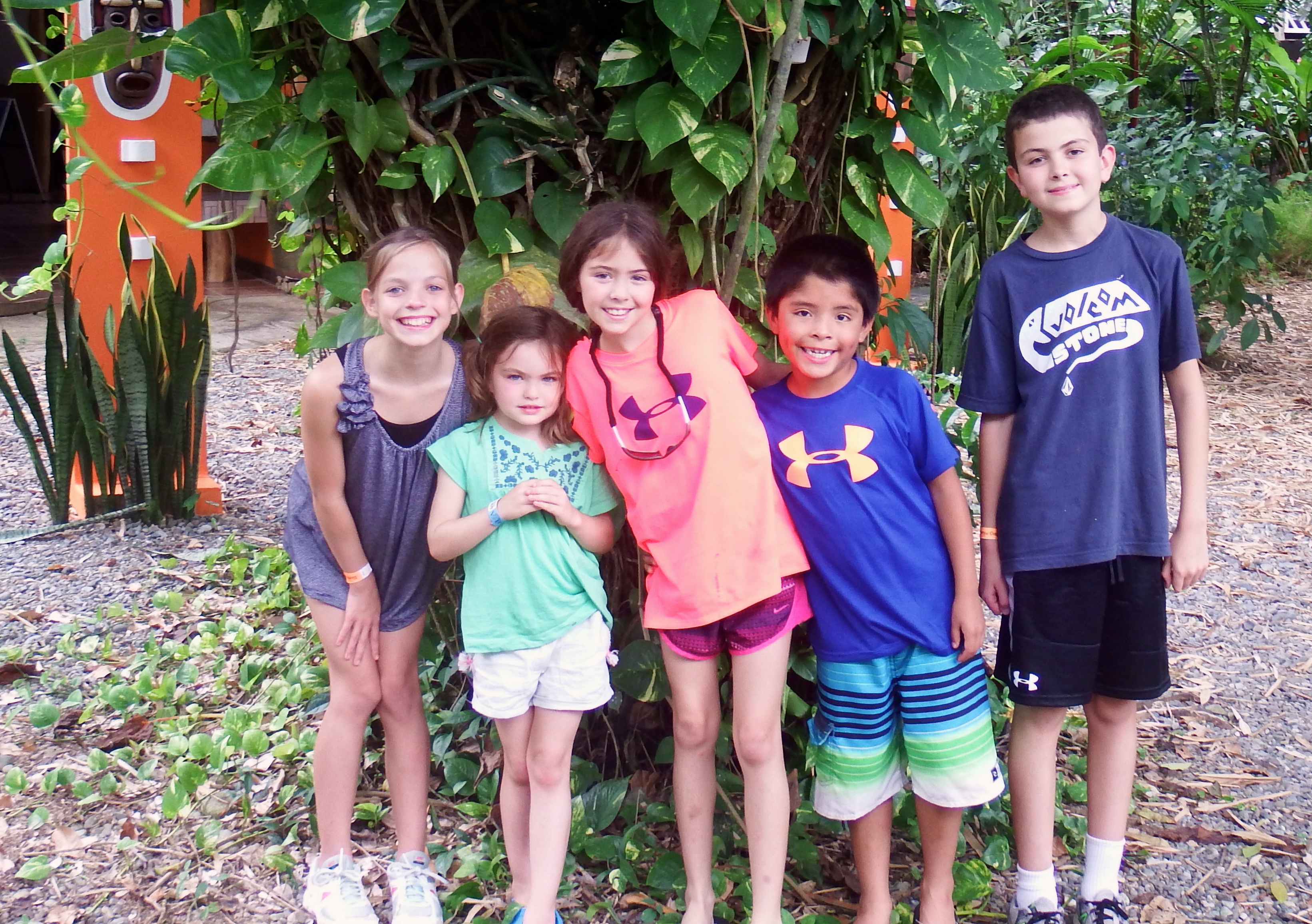 The kids with their friend Riley (met her at the hotel).