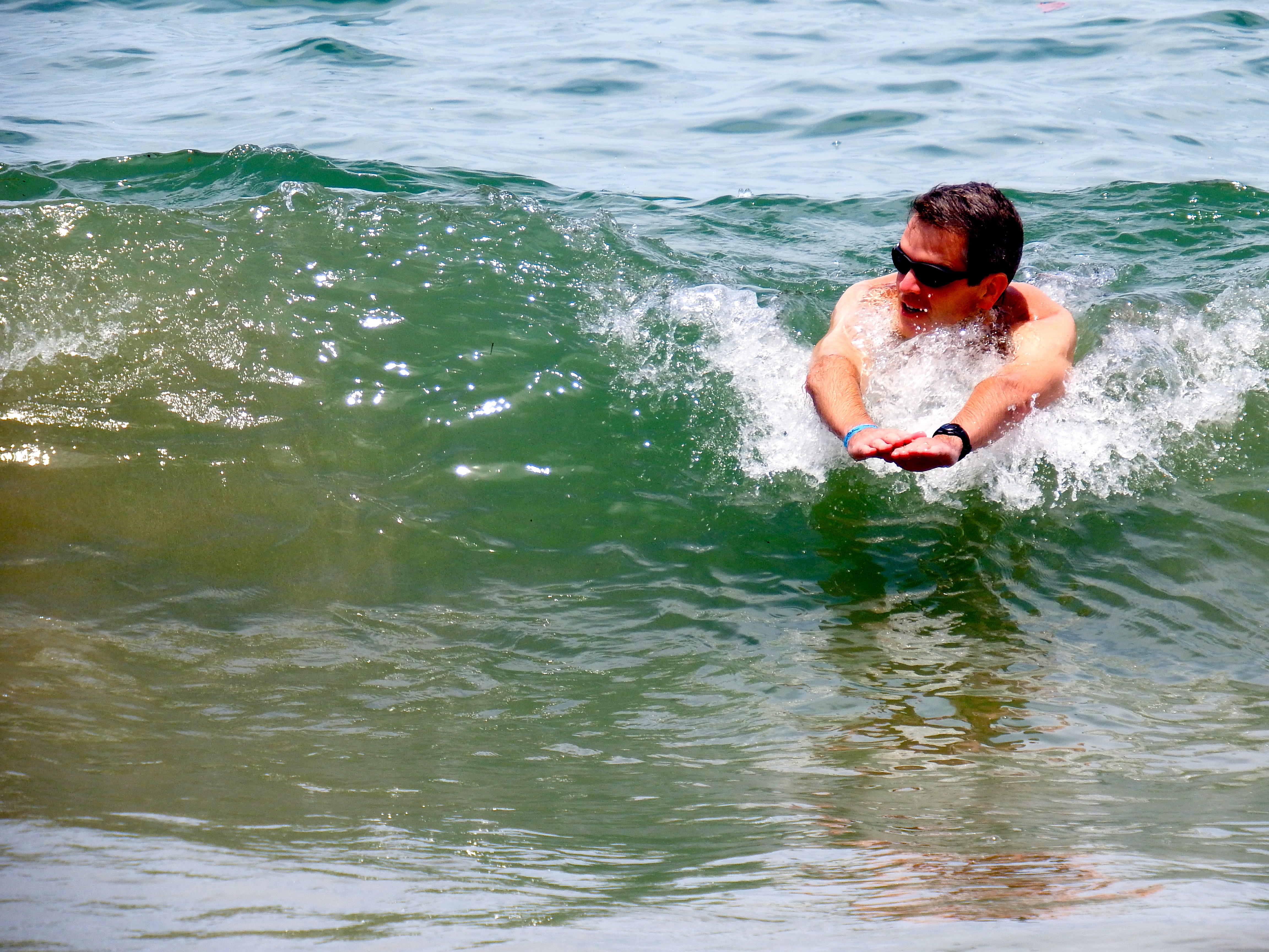 I believe this was just before the prescription sunglasses were taken away from me by the waves.  : (