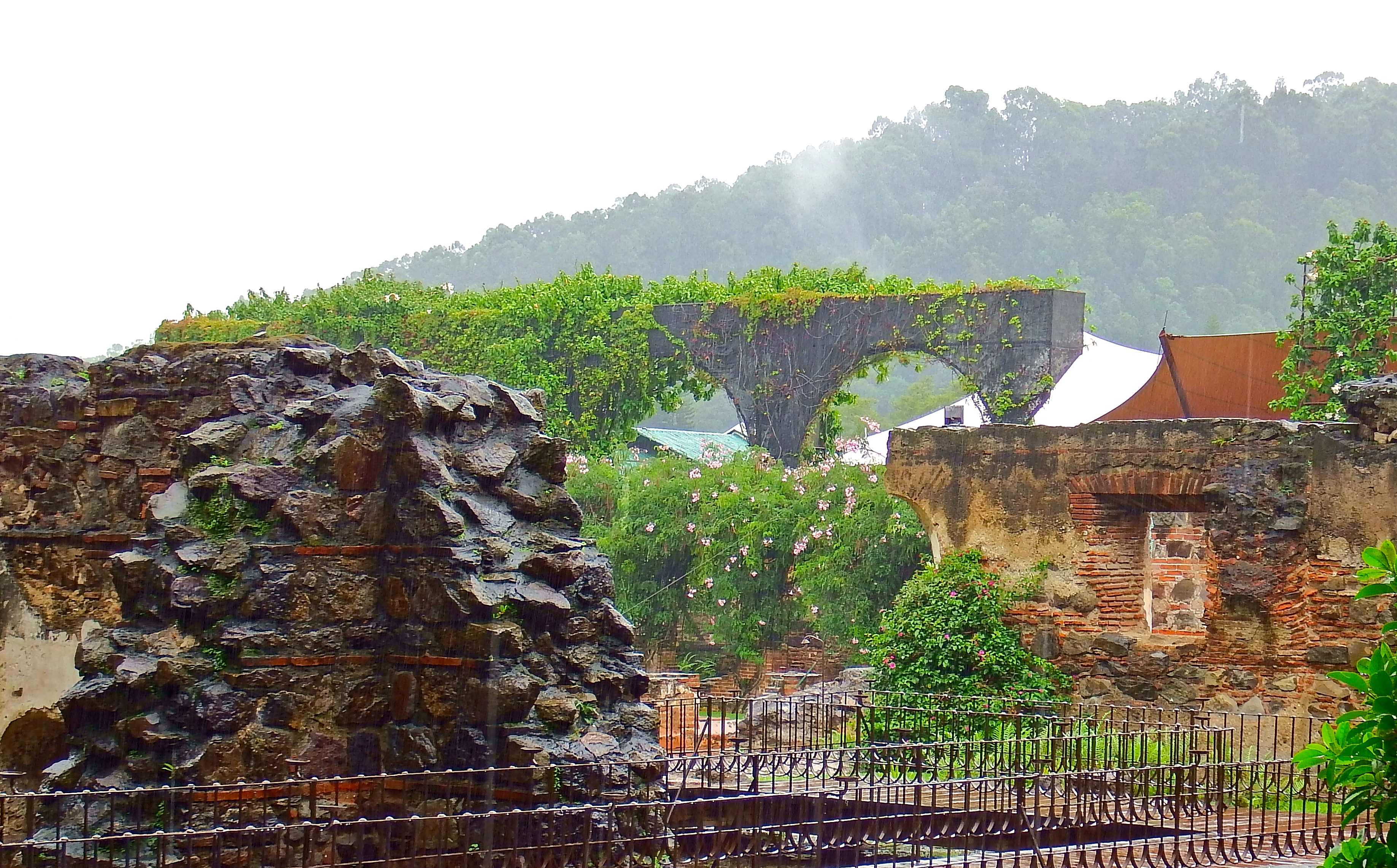 This is a view of some of the ruins that are INSIDE the hotel.  Outside it look like a regular city block...inside you get this...