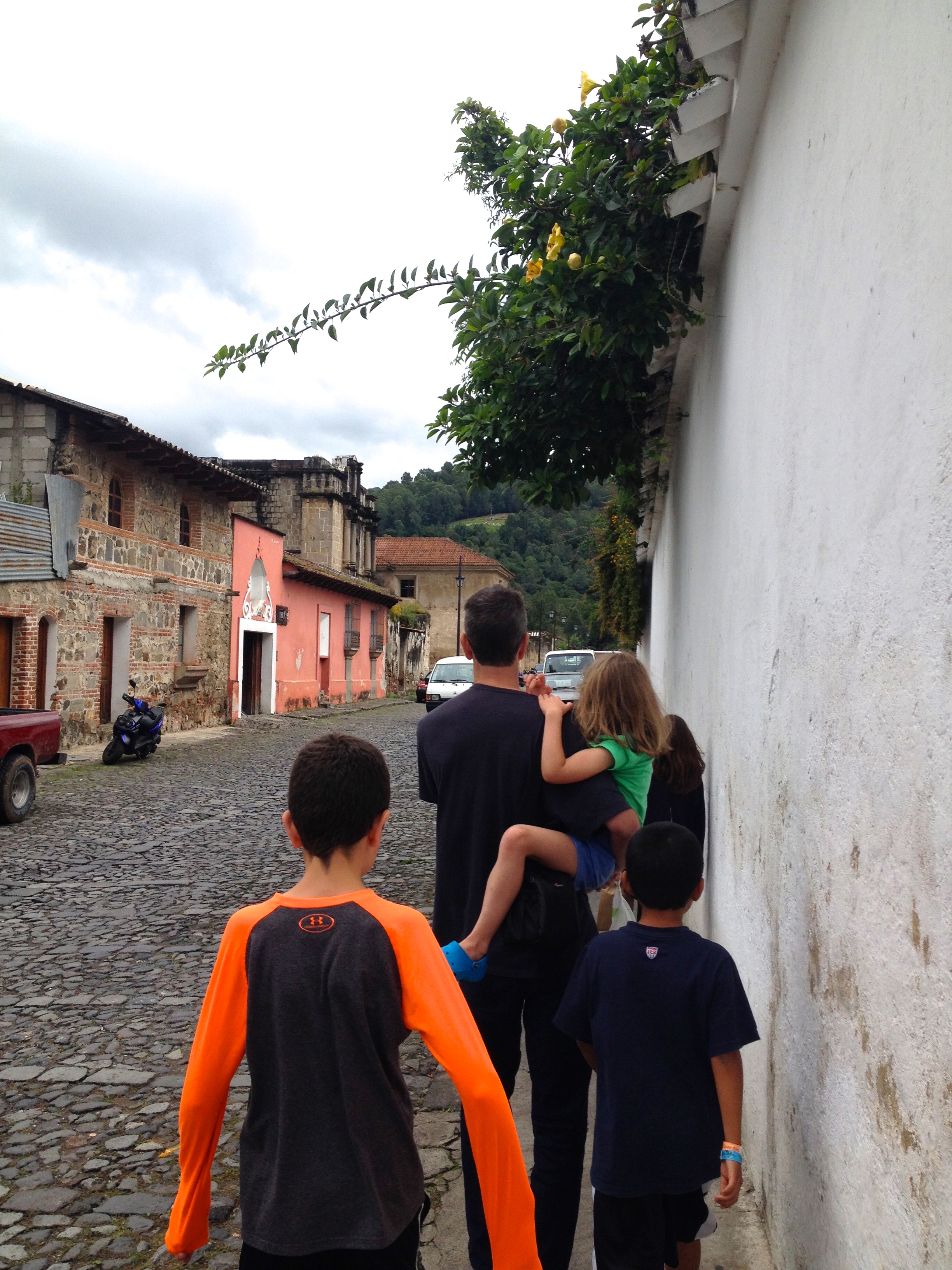 Outside, the hotel looks like just another city block surrounded by an old wall...