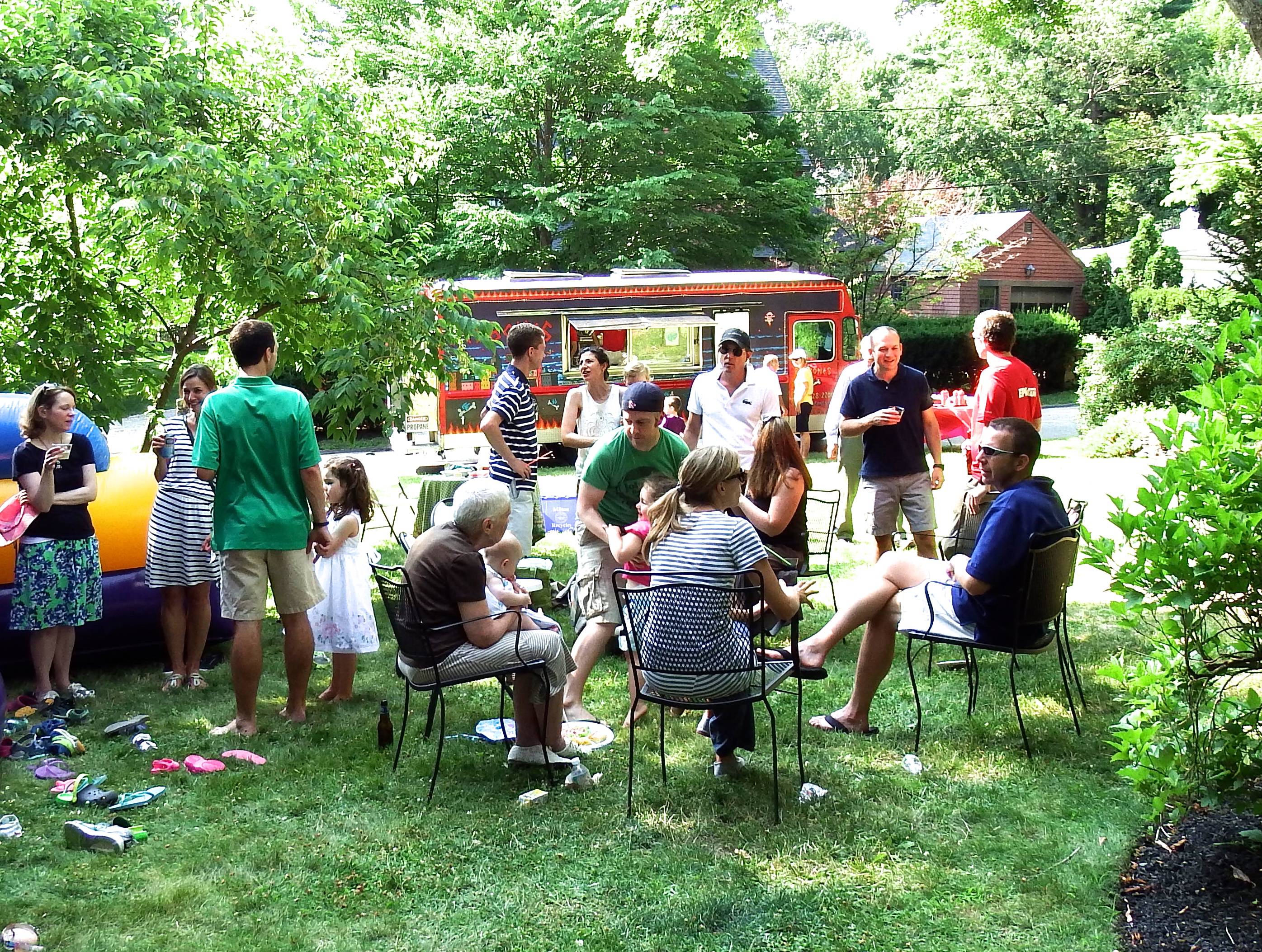 Cookout in Milton before we moved.