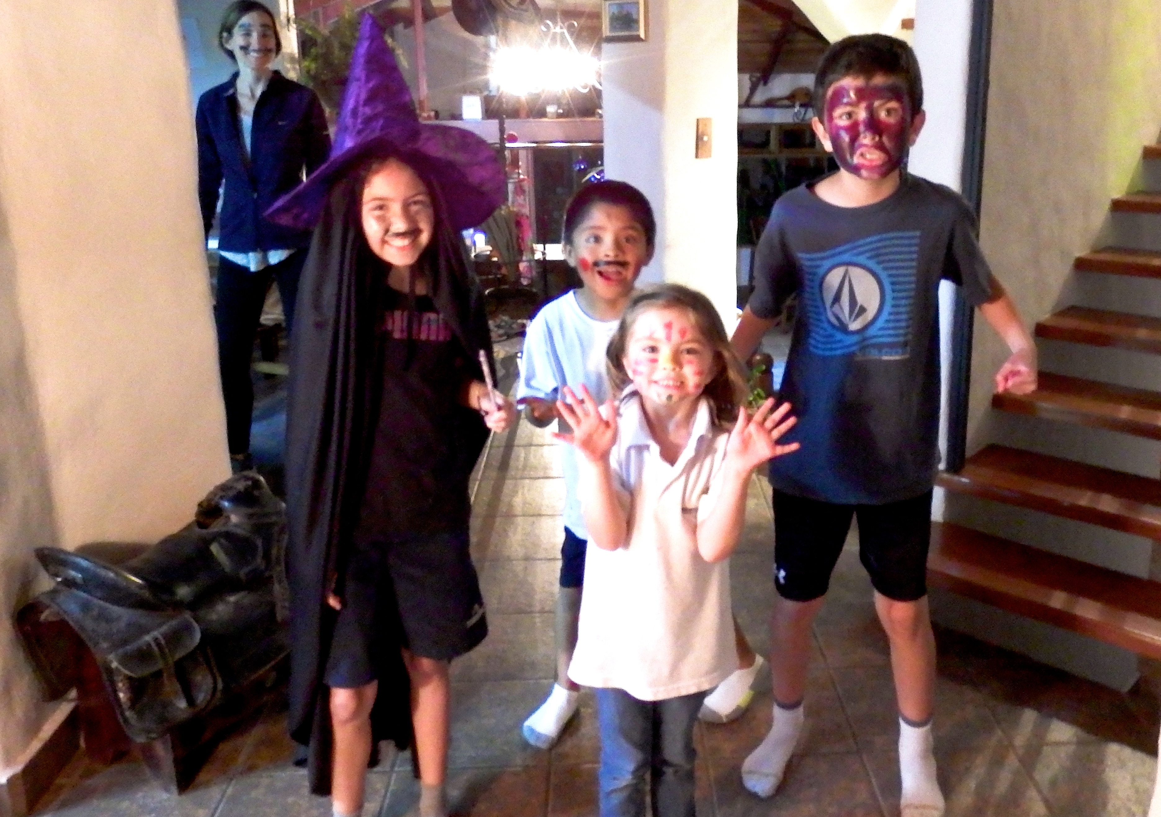 Before the candy hunt at the house