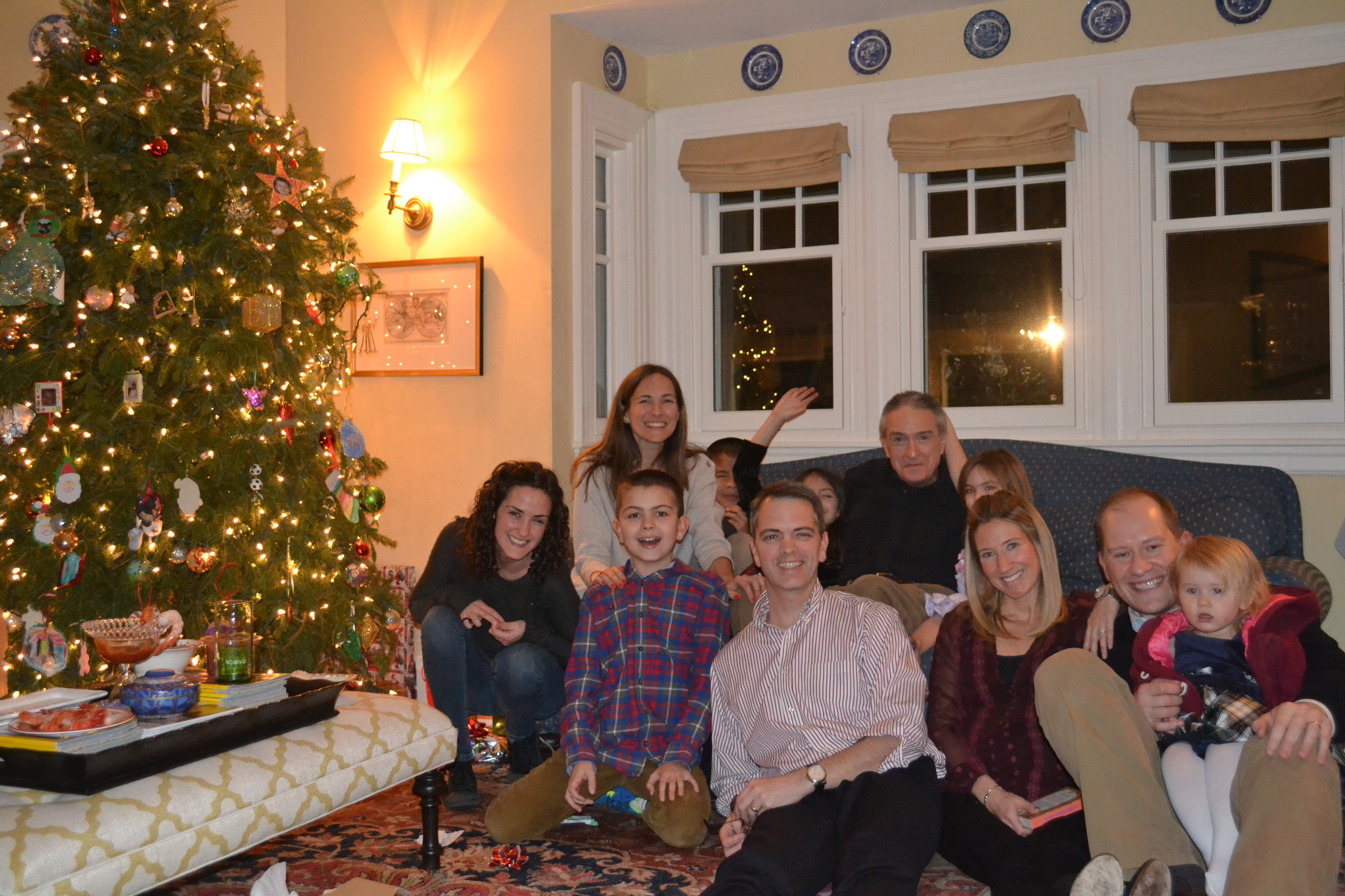 Christmas 2013 at our house with Auntie Tor, Auntie Boo, Uncle Alex and Grandpa Duncn