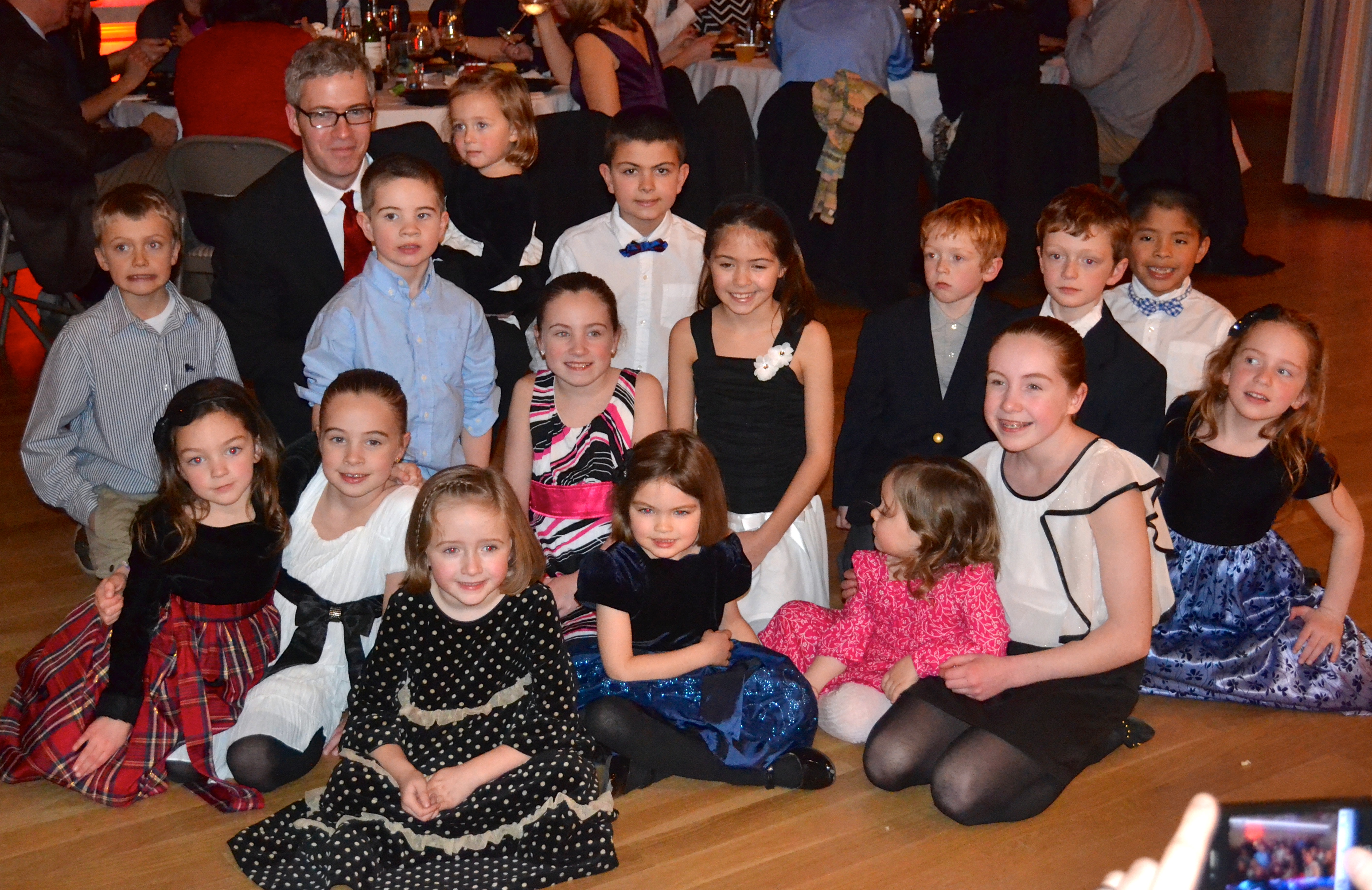 With Gavin-side cousins at Auntie Mary and Uncle Shawn's wedding last year.