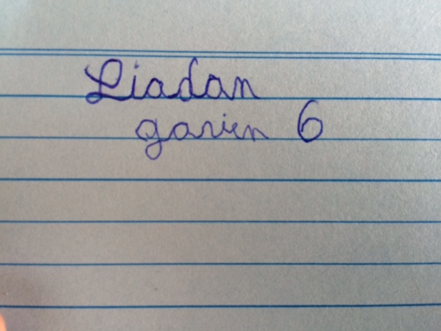 My name (and I'm 6!)