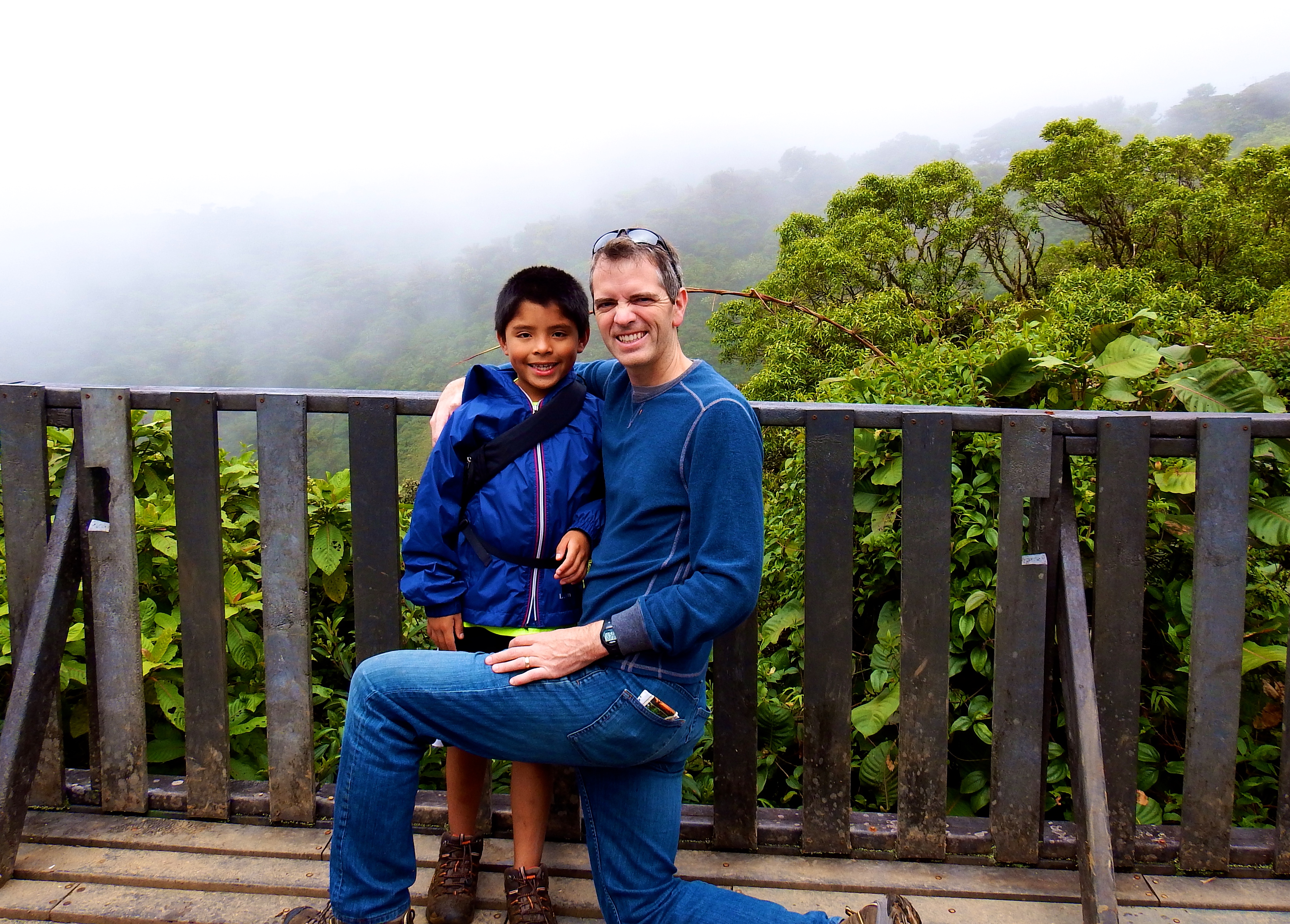 Me and Dad on the Monteverde Reserve hike