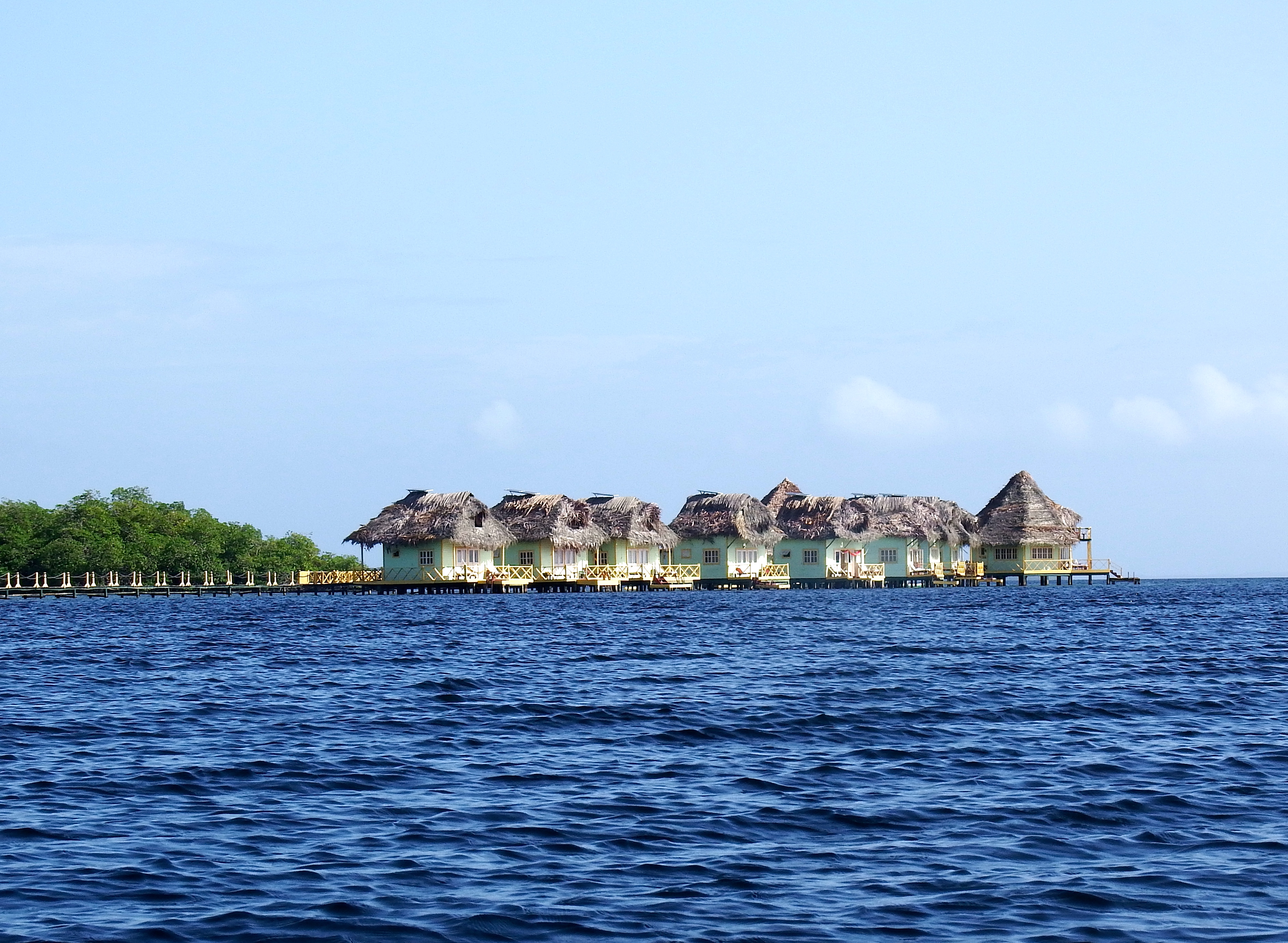 Coming up to our hotel (there are only 8 huts!)