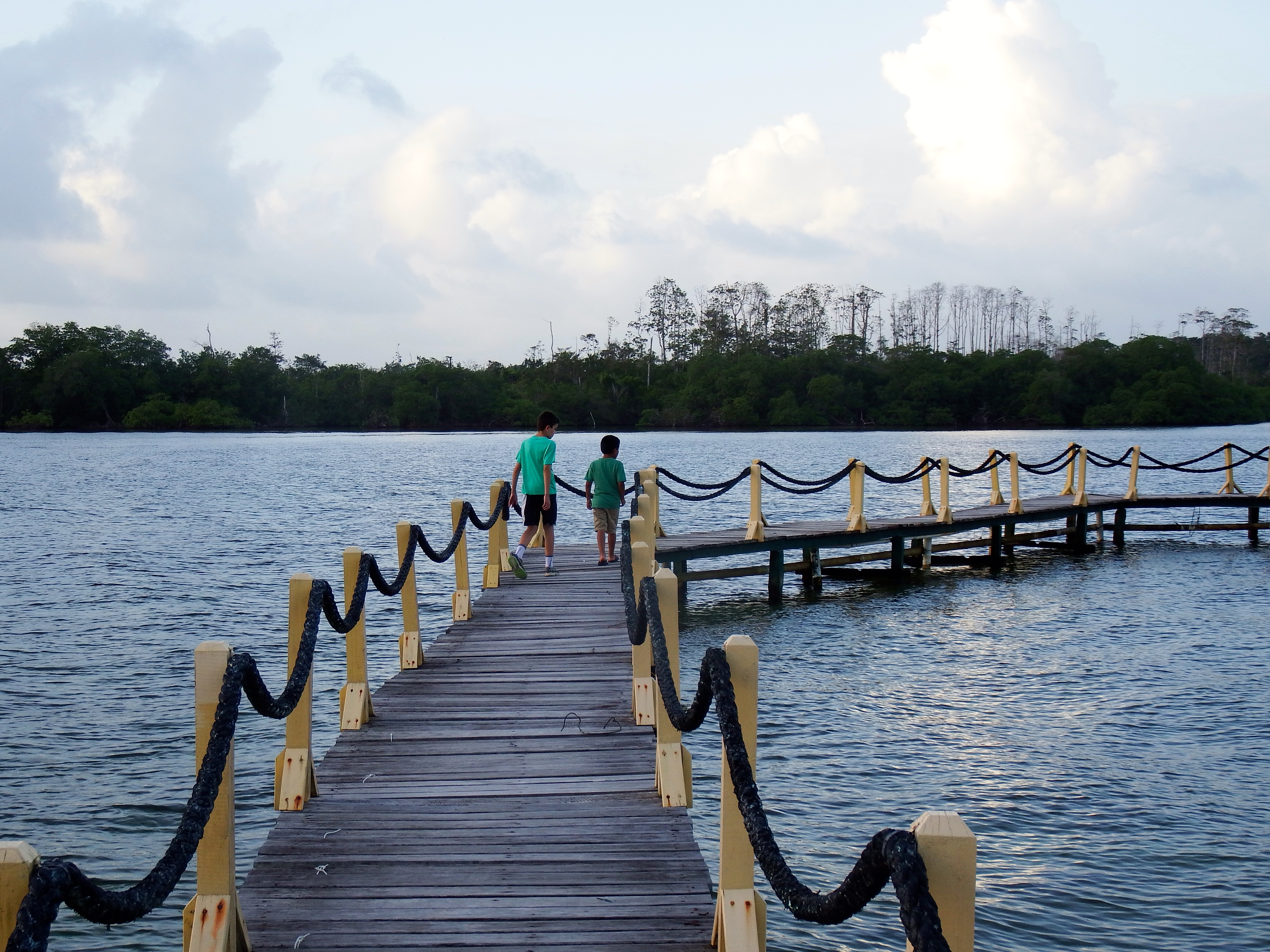 The hallway kept going to a little hut waaaay down that had hammocks to sit in.