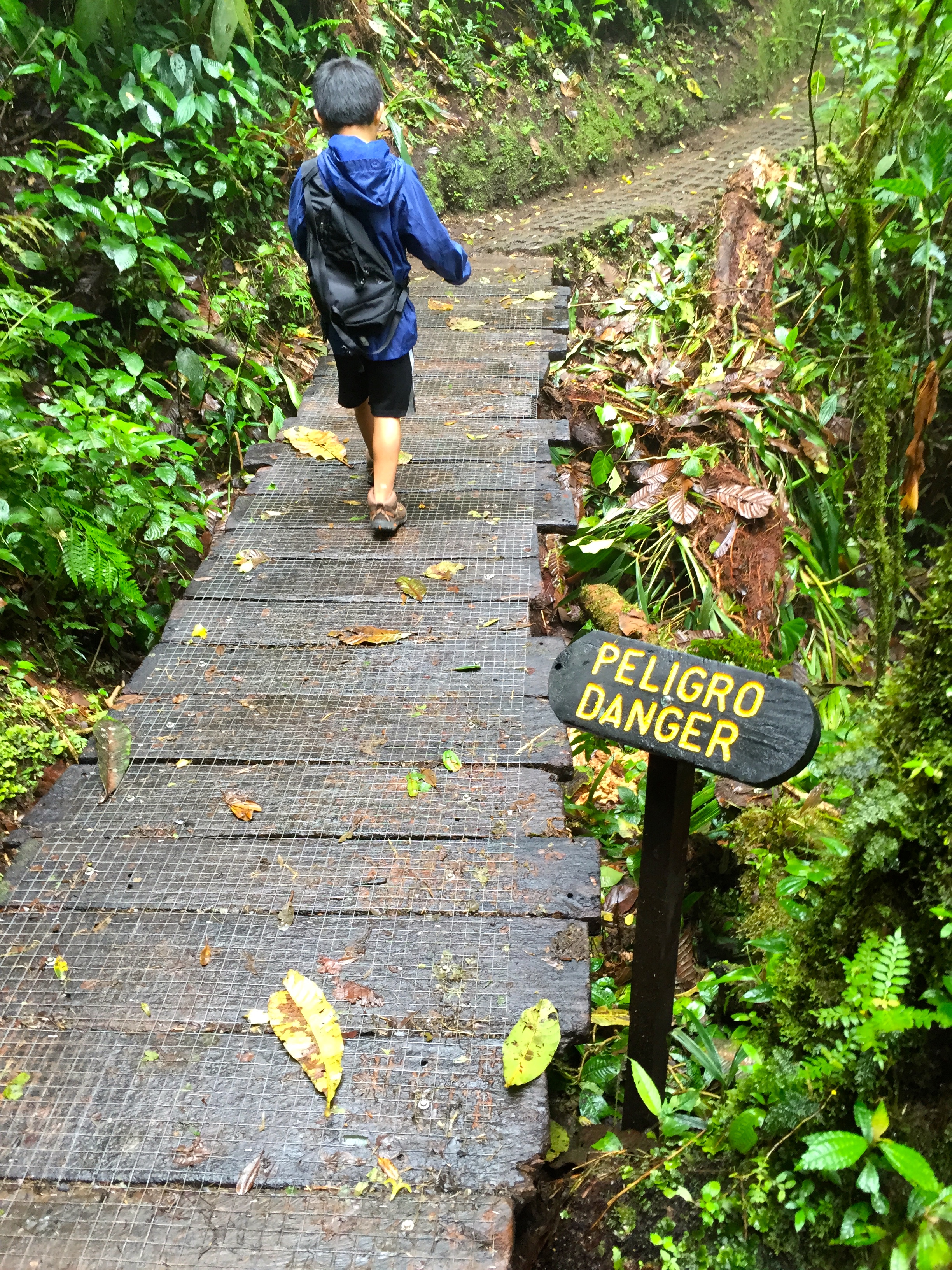 Why am I the one walking near the sign that says "DANGER?!?"