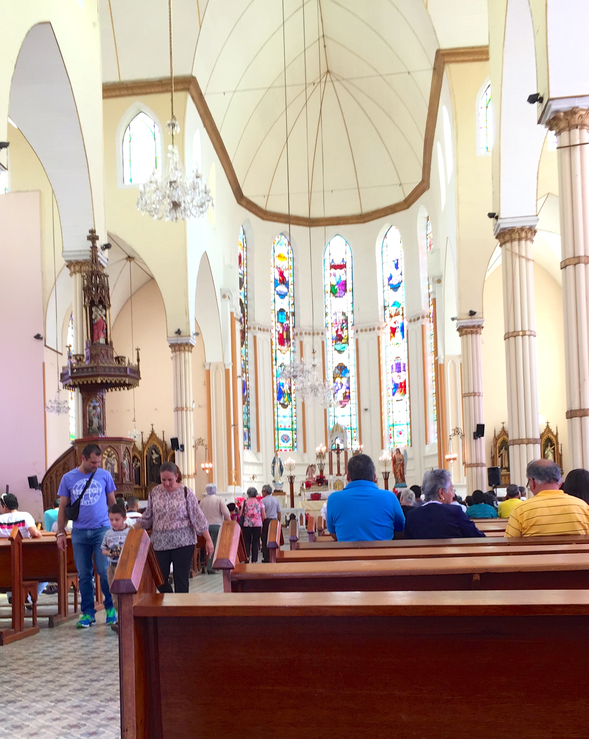 It was amazing how FEW people were at church on Christmas Day...because evidently EVERYONE goes at midnight on Christmas Eve...except us...