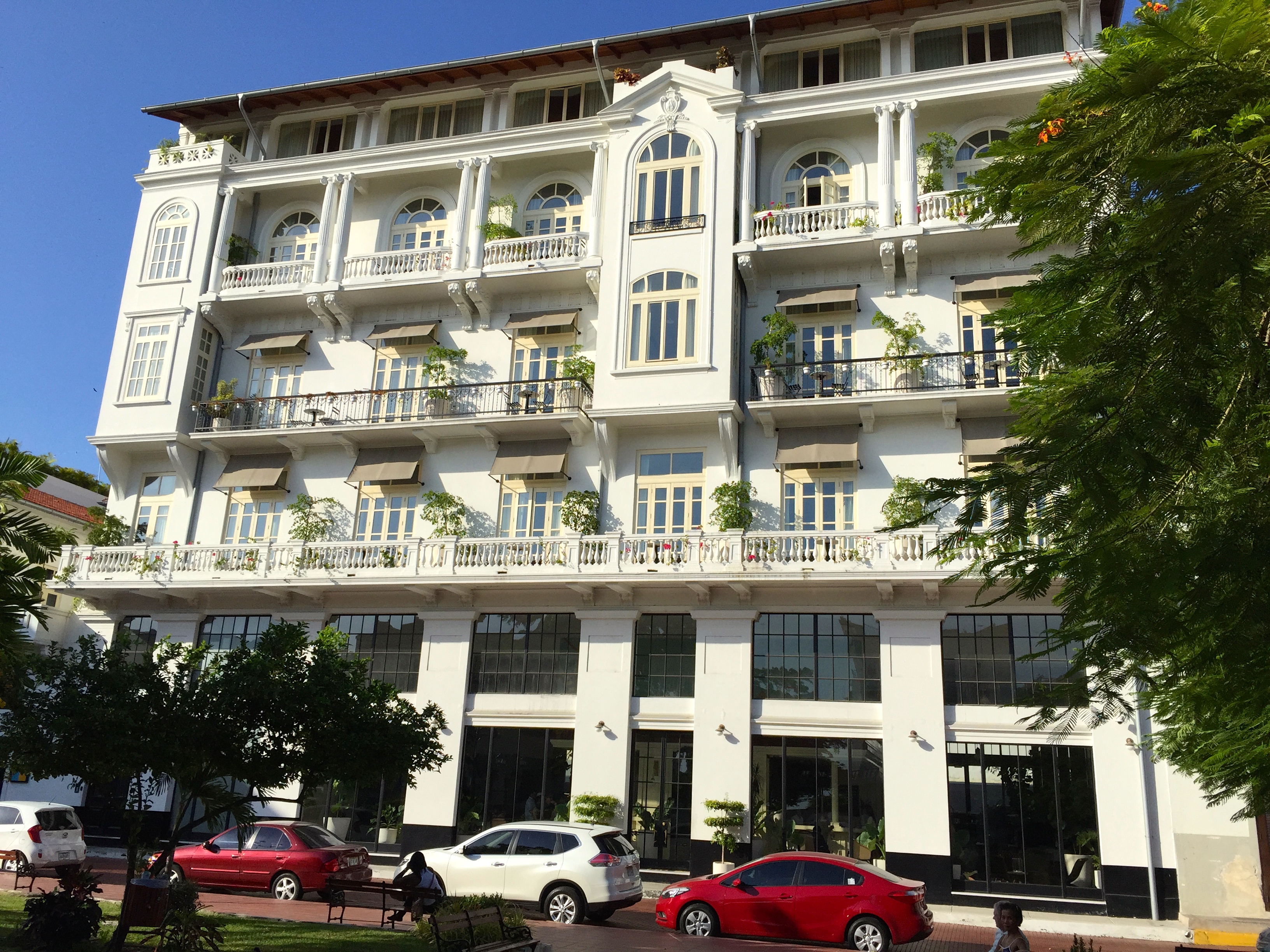 Our Hotel (the "American Trade") was an abandoned building used as a gang headquarters only 10 years ago!