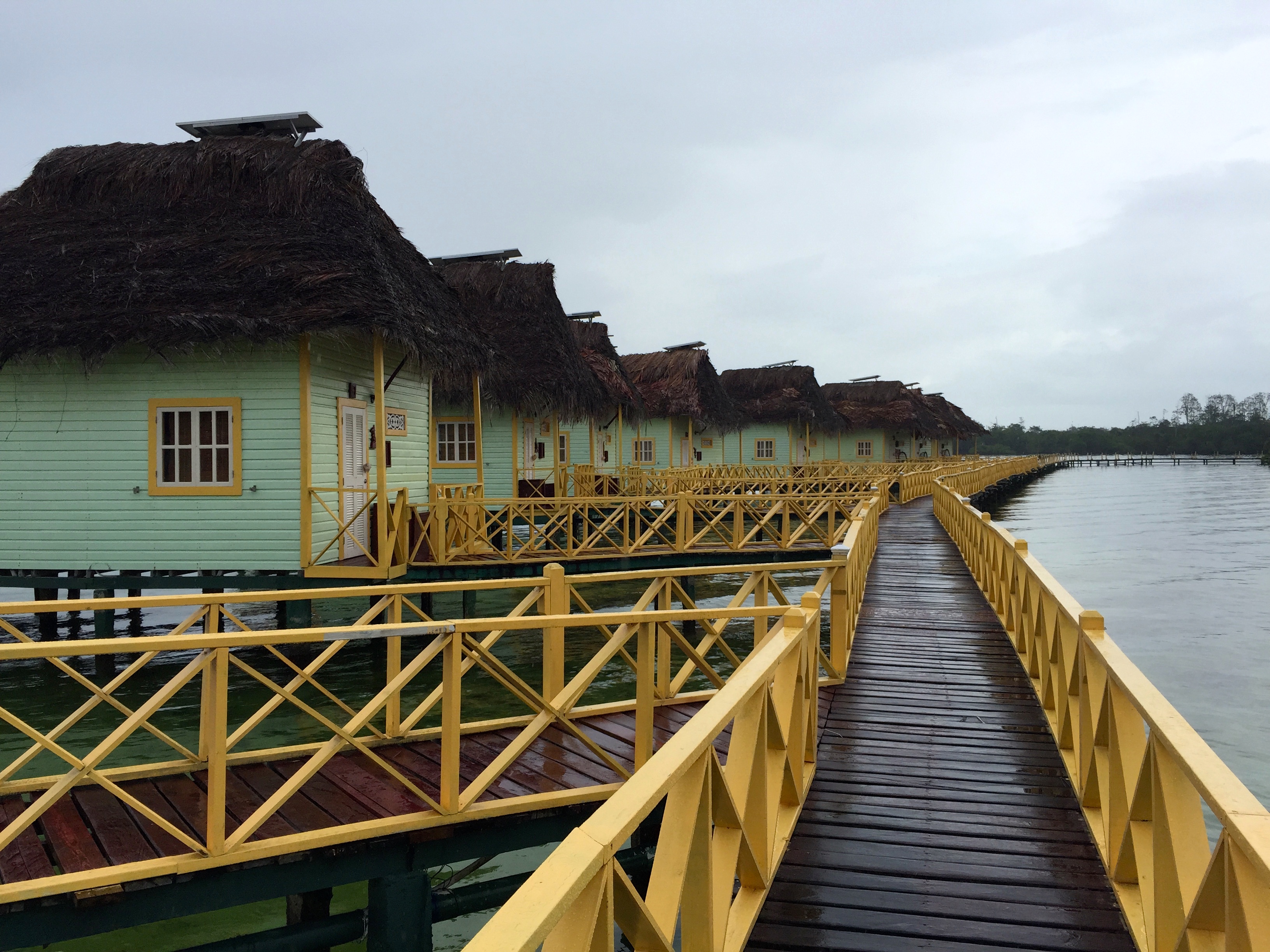 The "hallway" to the huts.