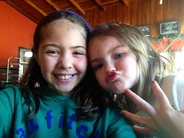 While the boys went on the second hike, the girls went with mom to get their nails done.