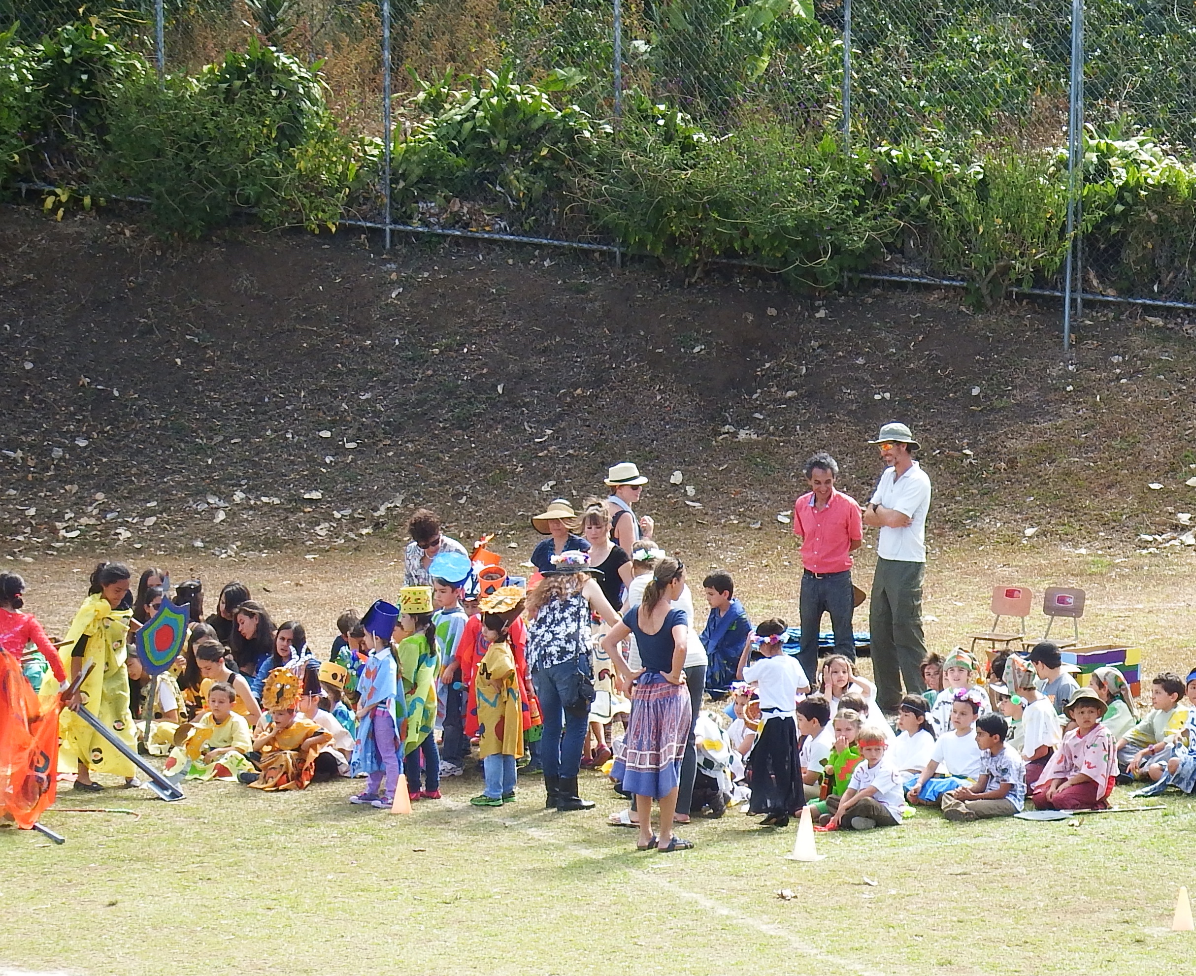 Gathering before the show...