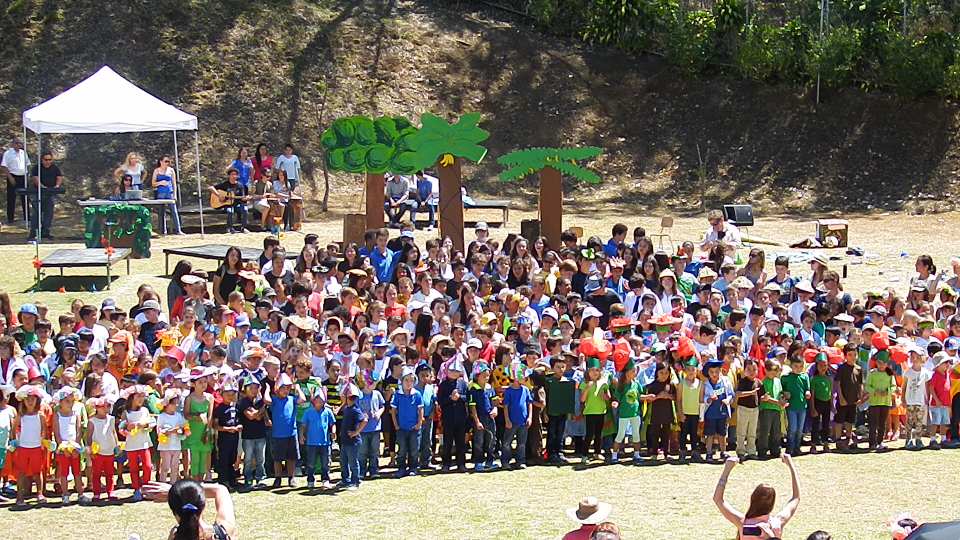 The whole school singing "Stand By Me" after the show...