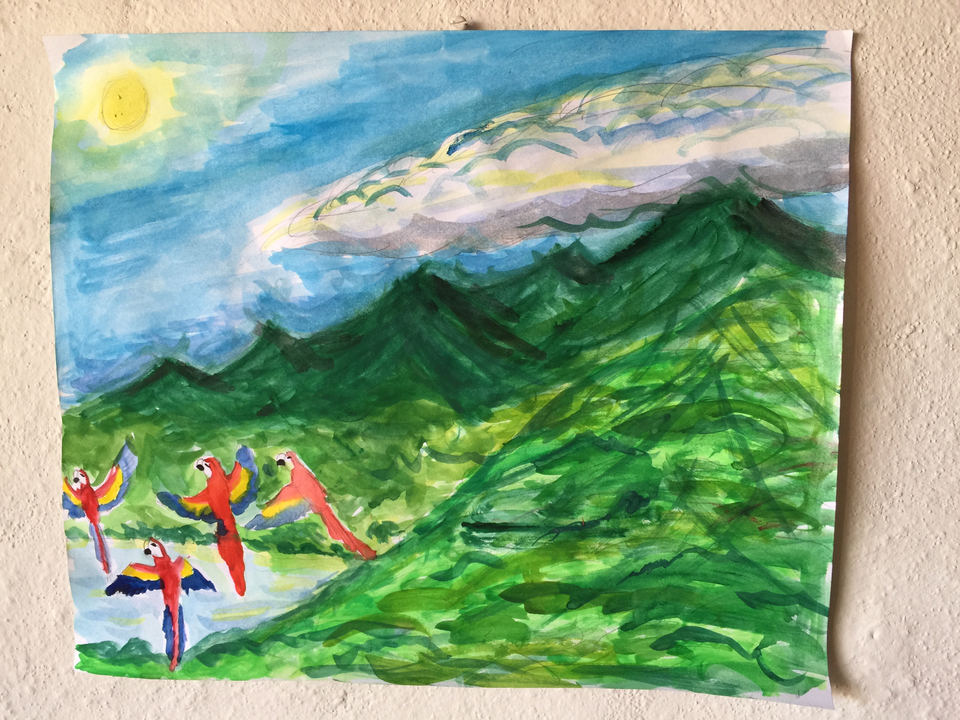One of Charlie's last paintings from art club...