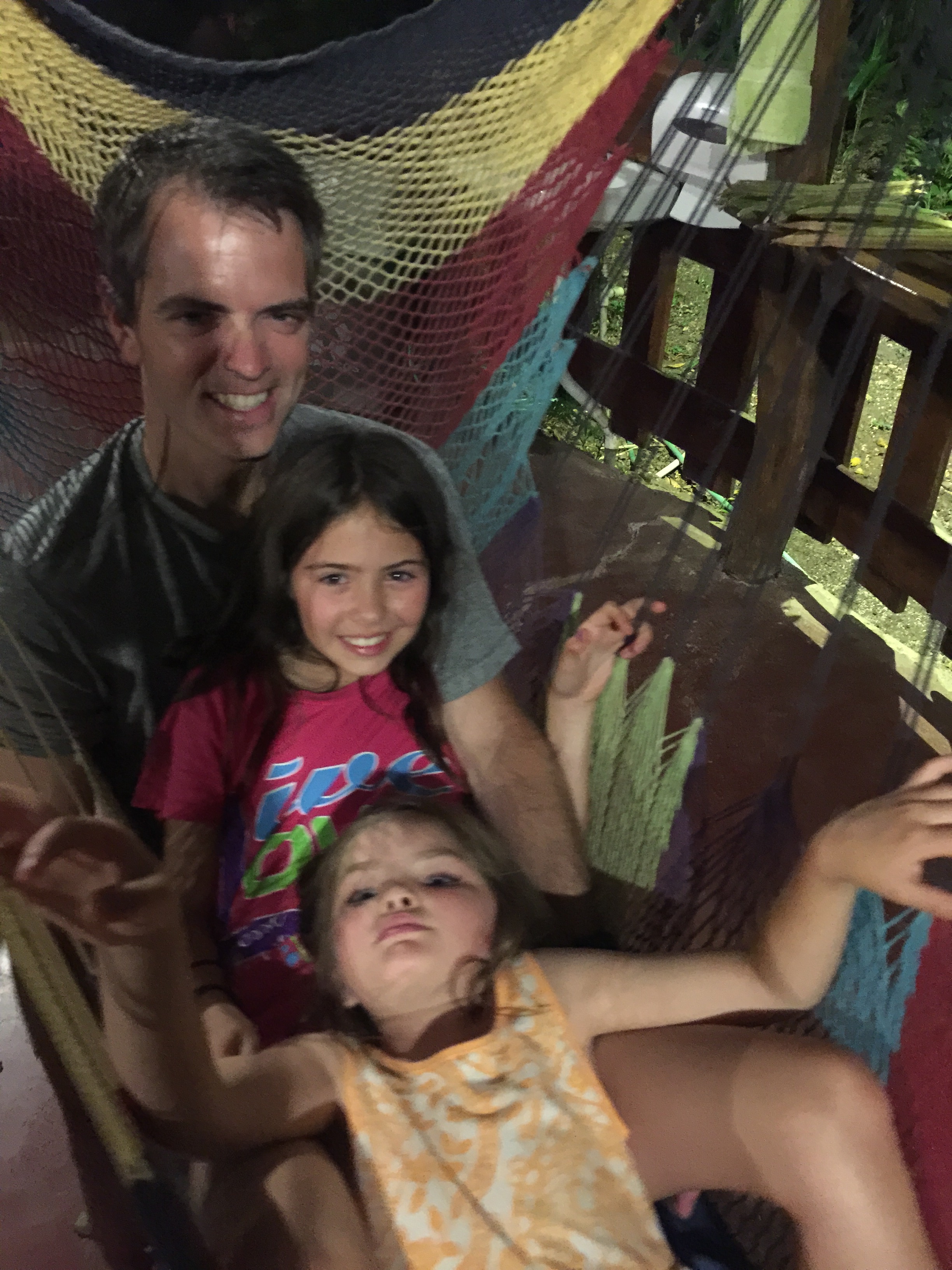 The night before crossing, we found an awesome little "hotel" in the middle of nowhere.  Small farm with some cabins.  And a hammock...