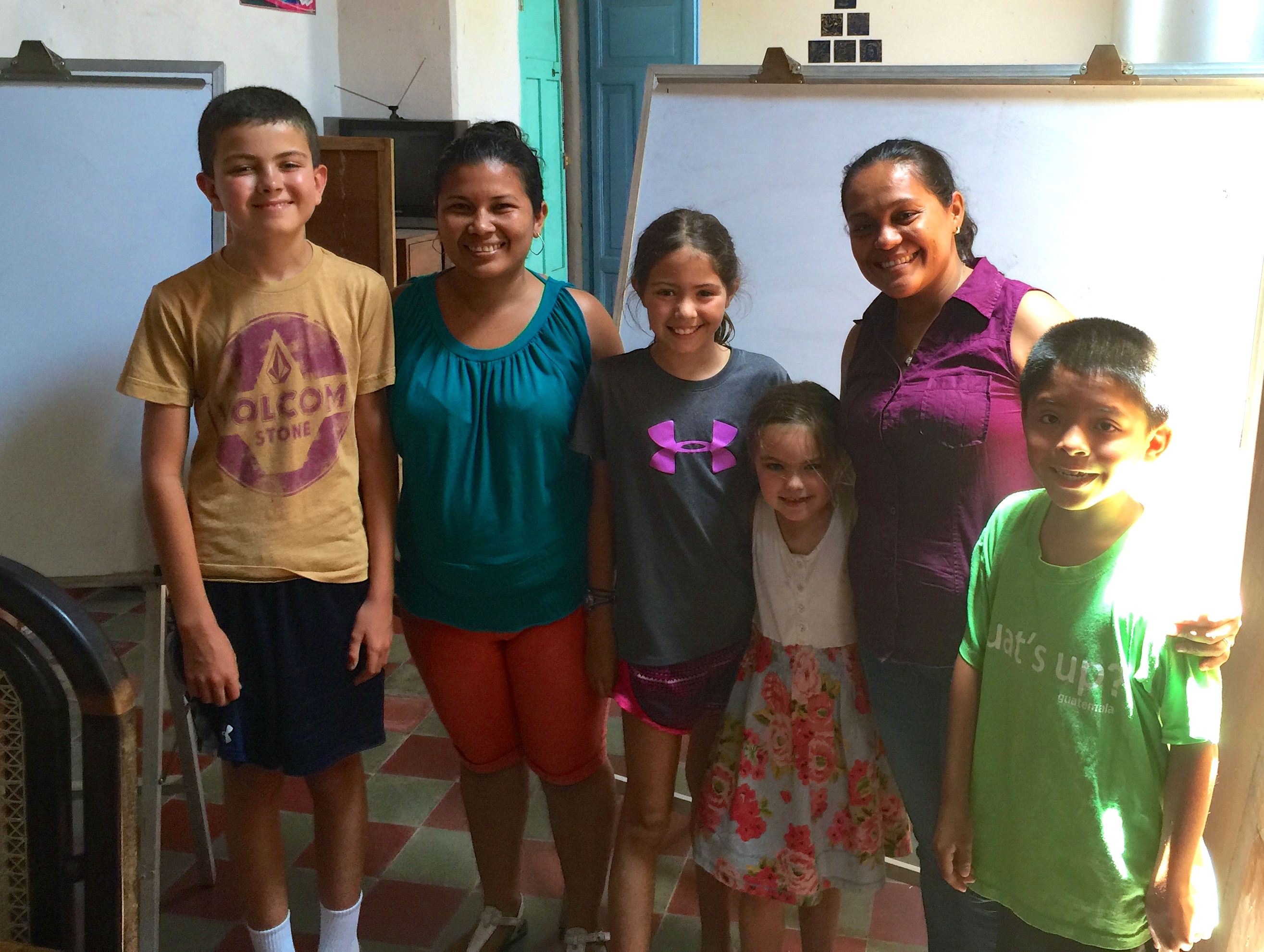 I had to include a pic from the school (the kids with their teachers).  SUCH a great experience.  We would highly recommend Casa Xalteva to anyone.
