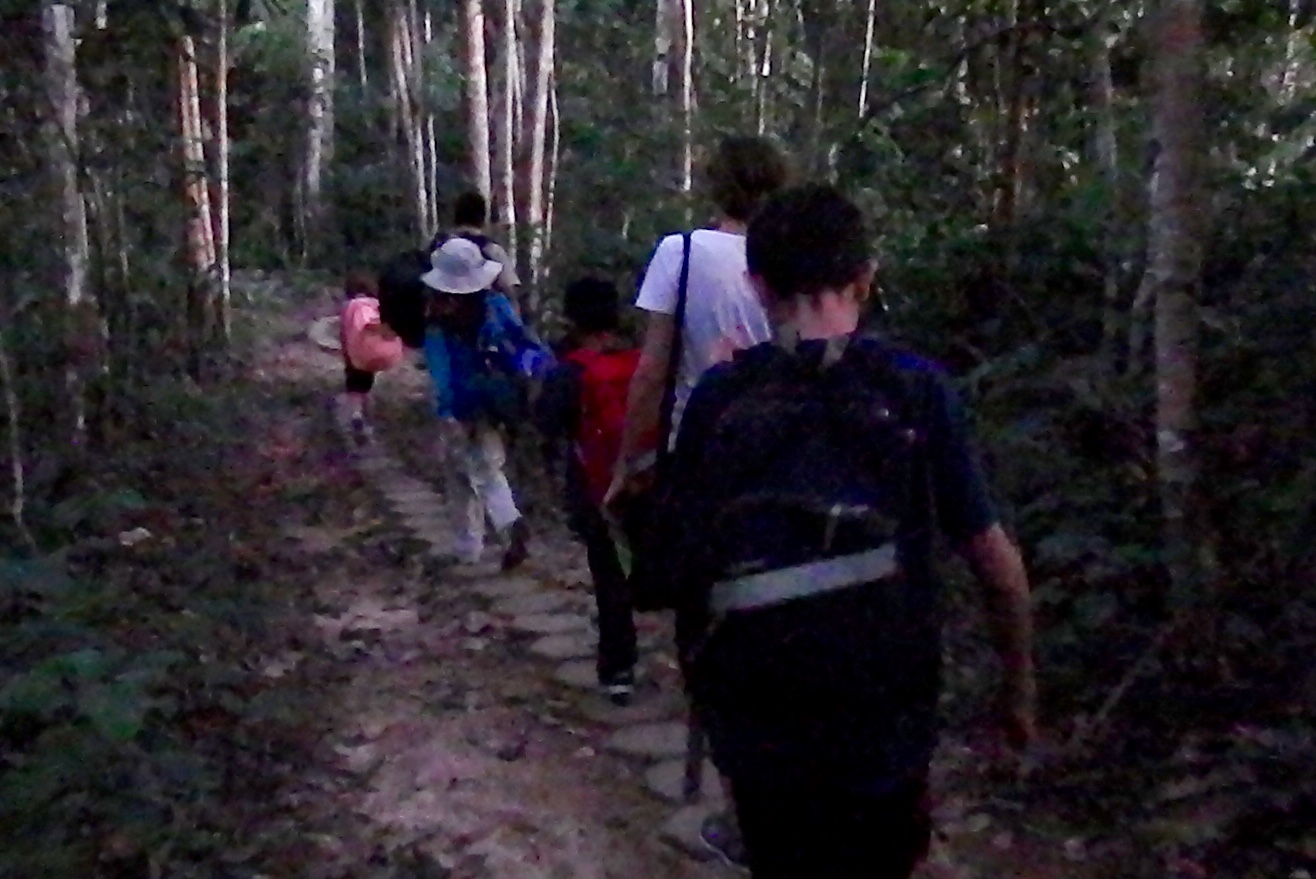 On the way to the first lodge.