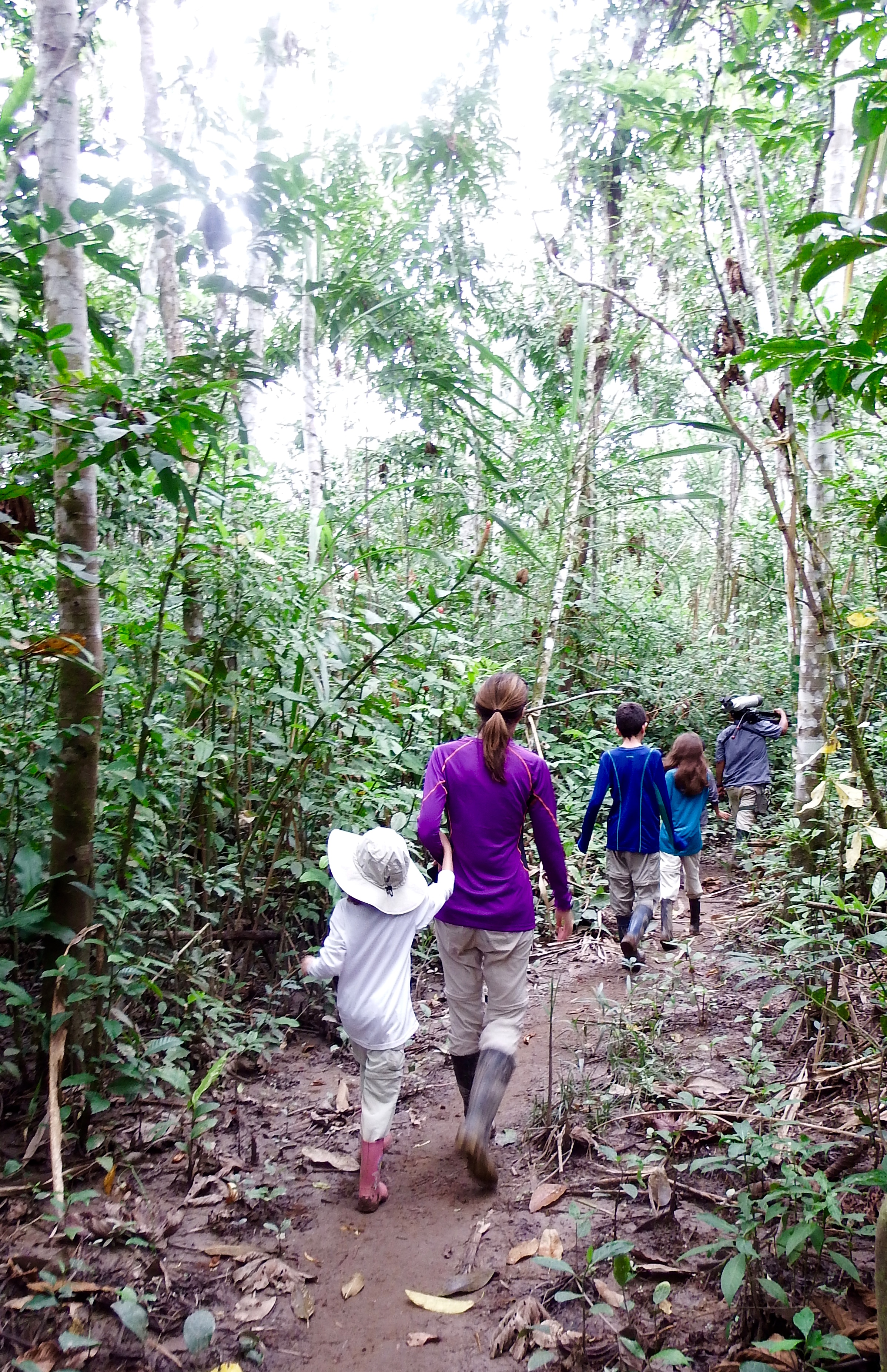 Hiking from the pond