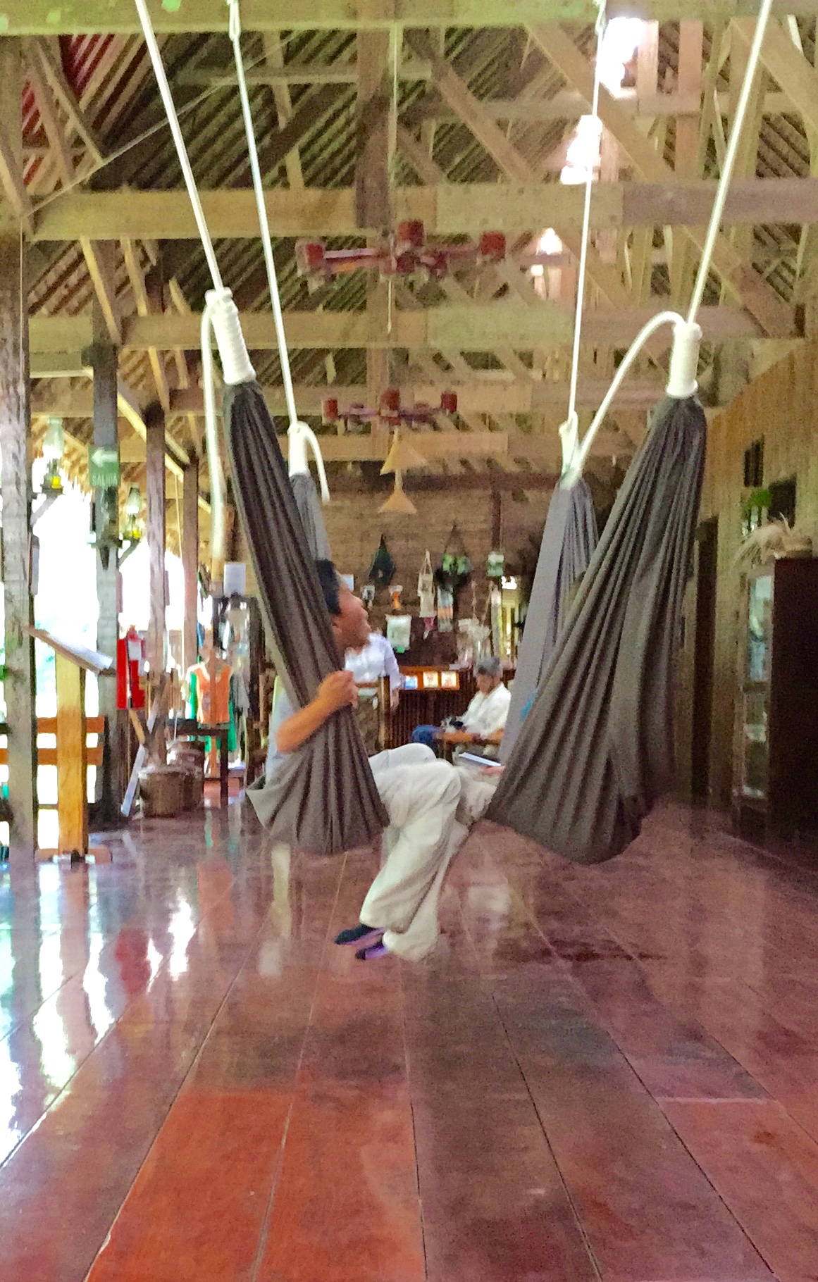 Hanging out between hikes