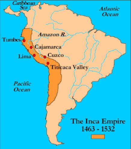 Biggest empire in the history of the Americas and the only empire in the world ever based AT altitude.
