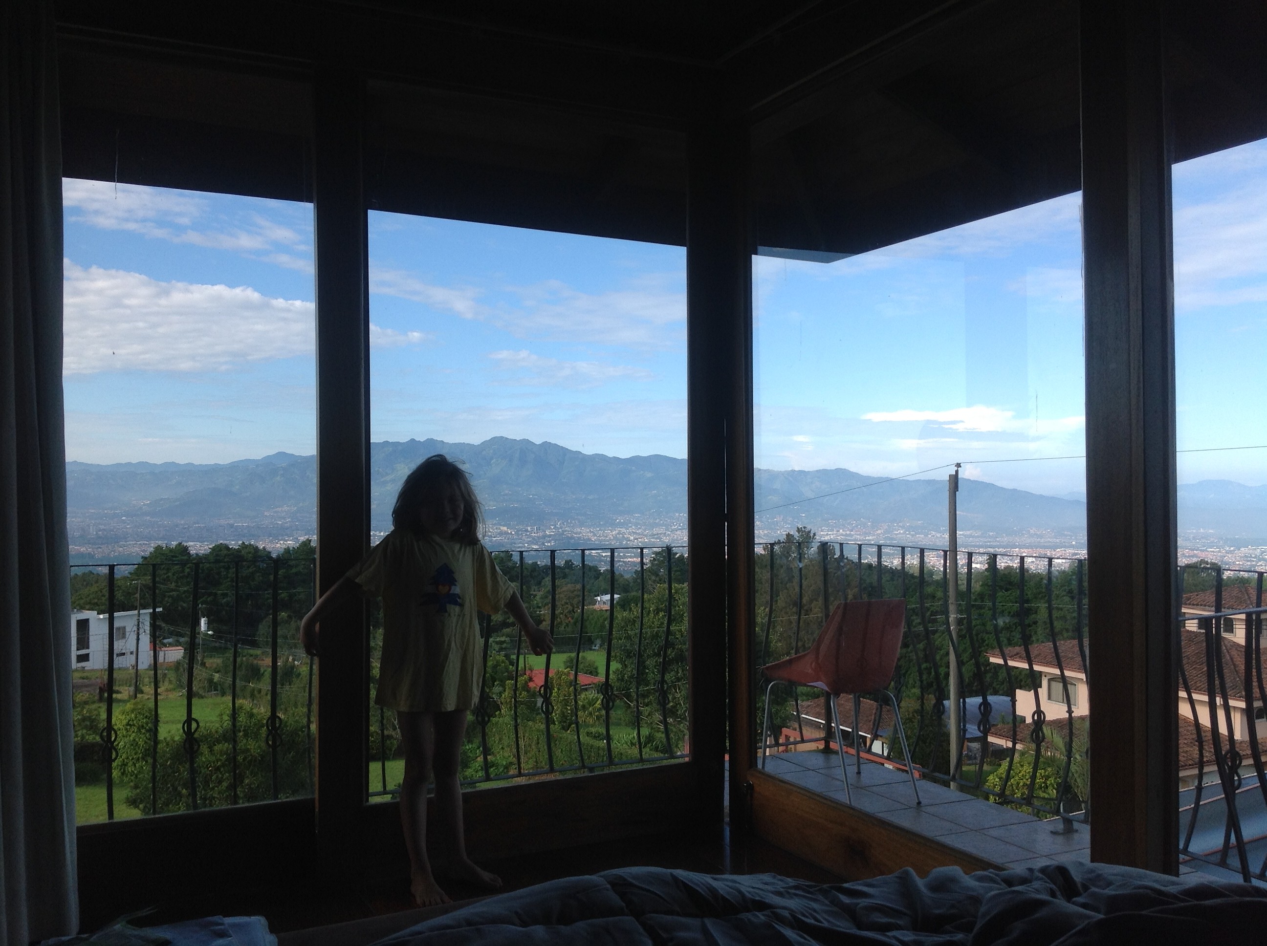 The view from the master bedroom.
