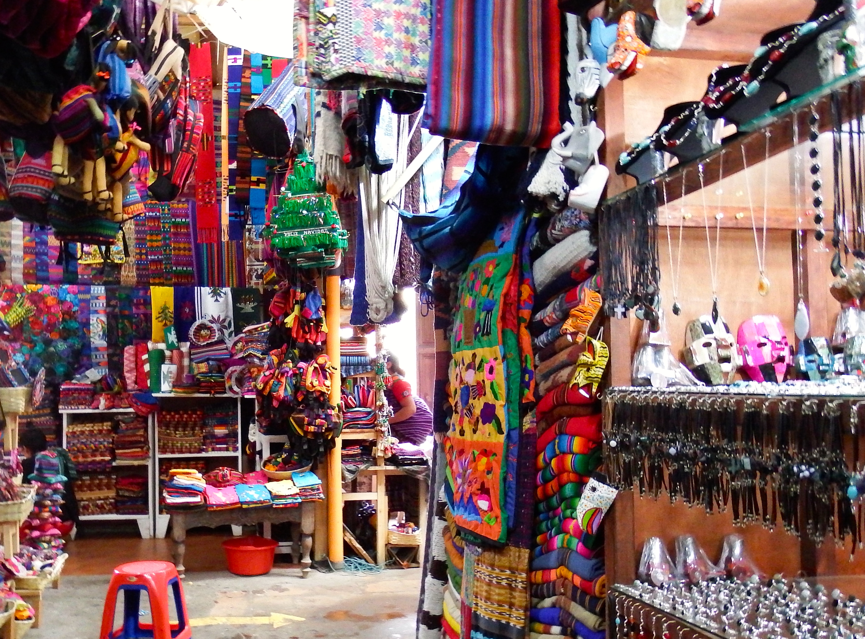 At the market (markets are a MAZE of stalls...)