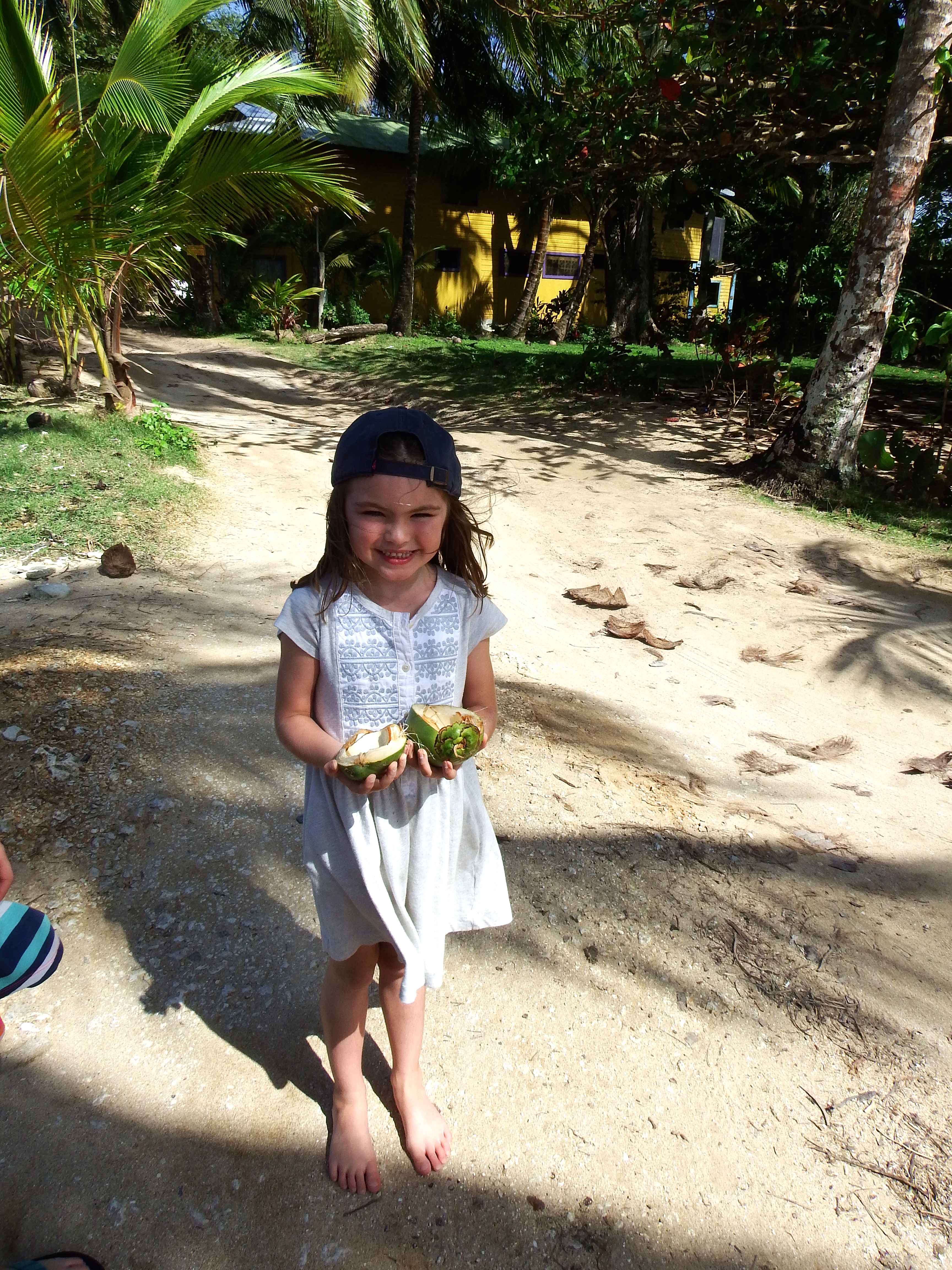 A smashed coconut!