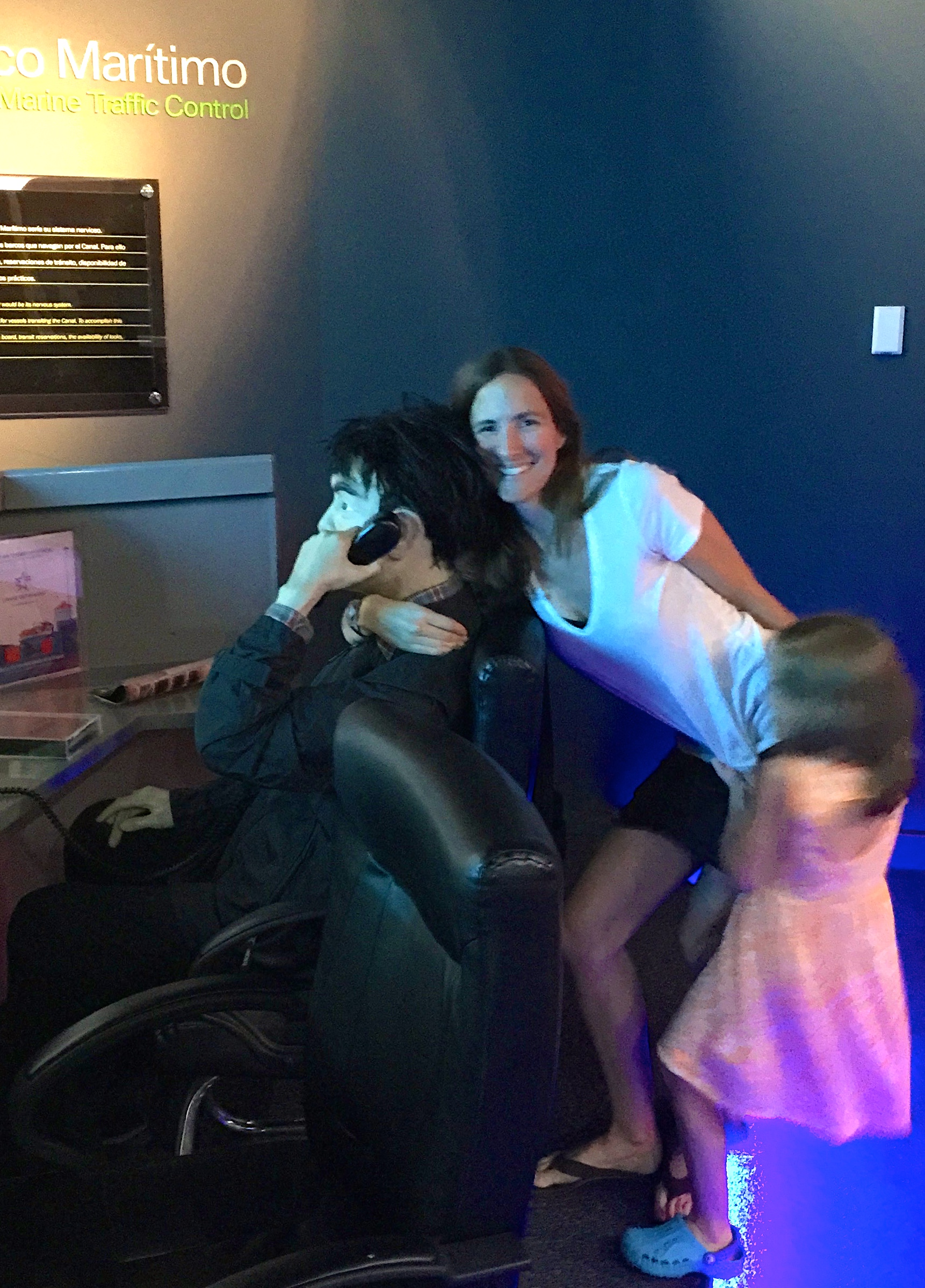 Liadan did NOT like it when mom was pretending to give a hug to a mannequin in the museum!