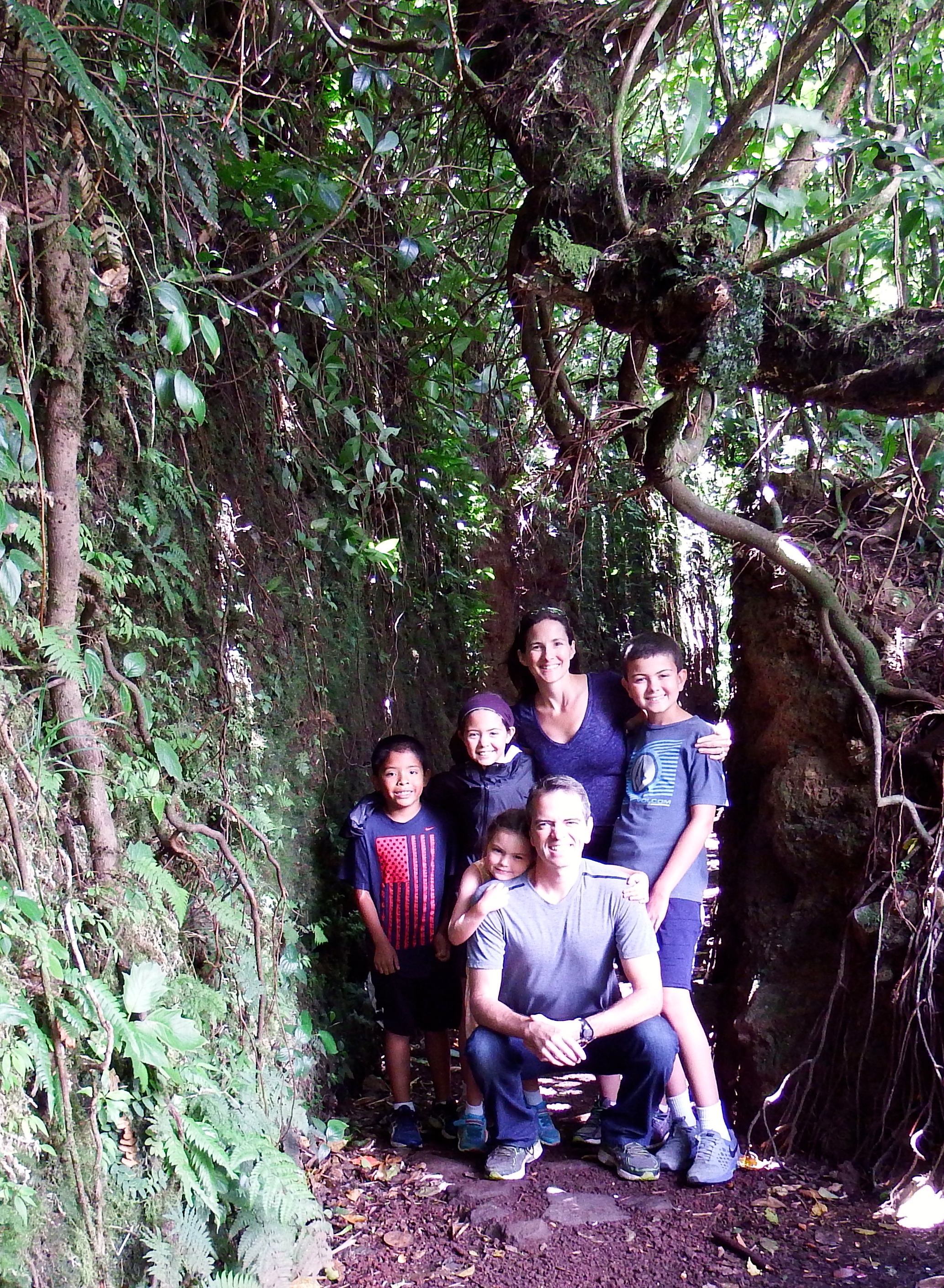 Cool little slot canyon near the top of Volcan Mombacho