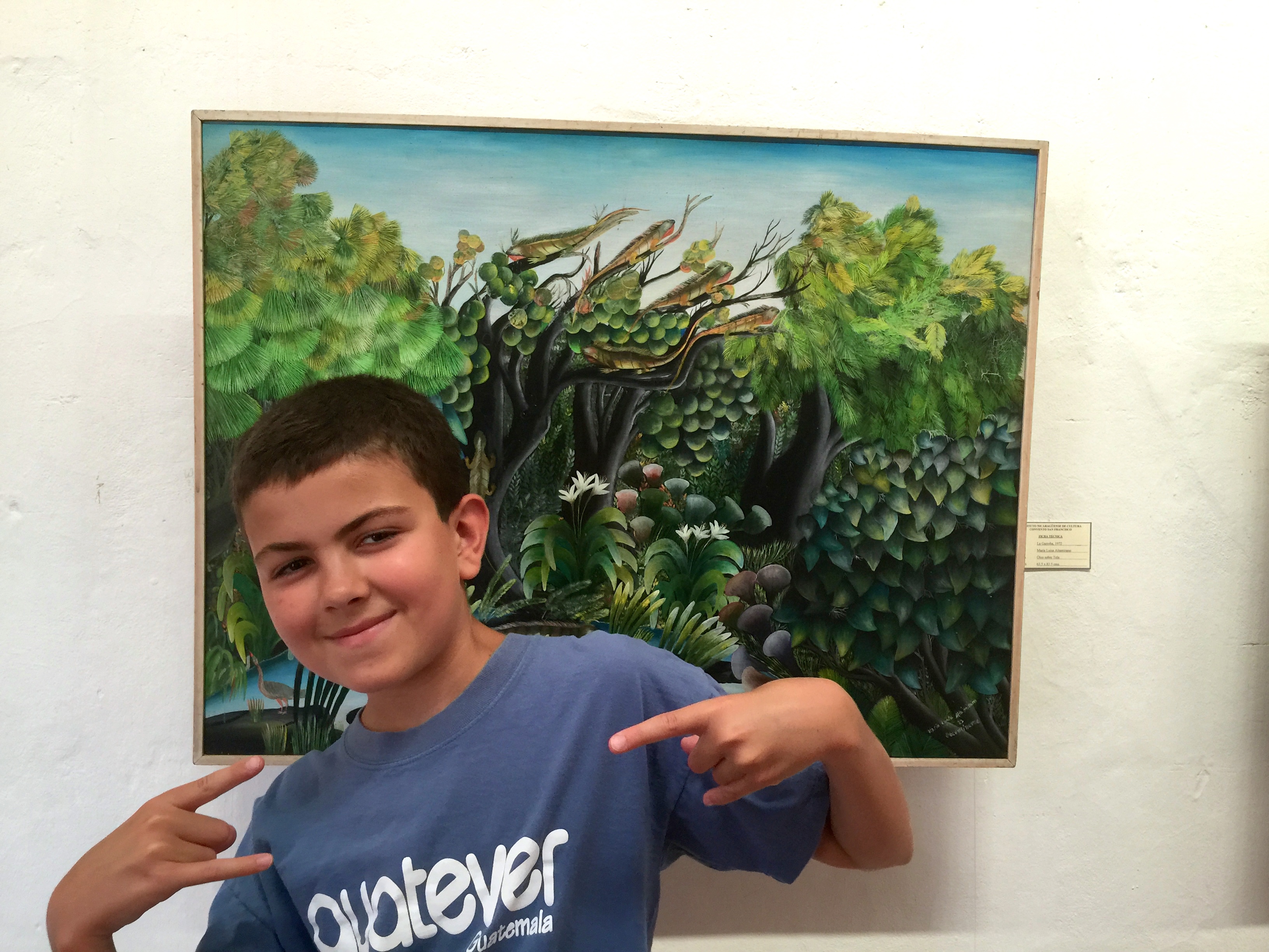 Jack, our budding art-critic, LOVED the art museum in Granada.